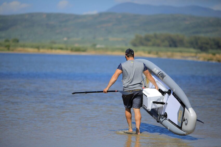 Paddle Surf hinchable de pesca Aqua Marina · Drift · 10’10″x38″x6″ · 110kg (max. 130kg) - Imagen 14