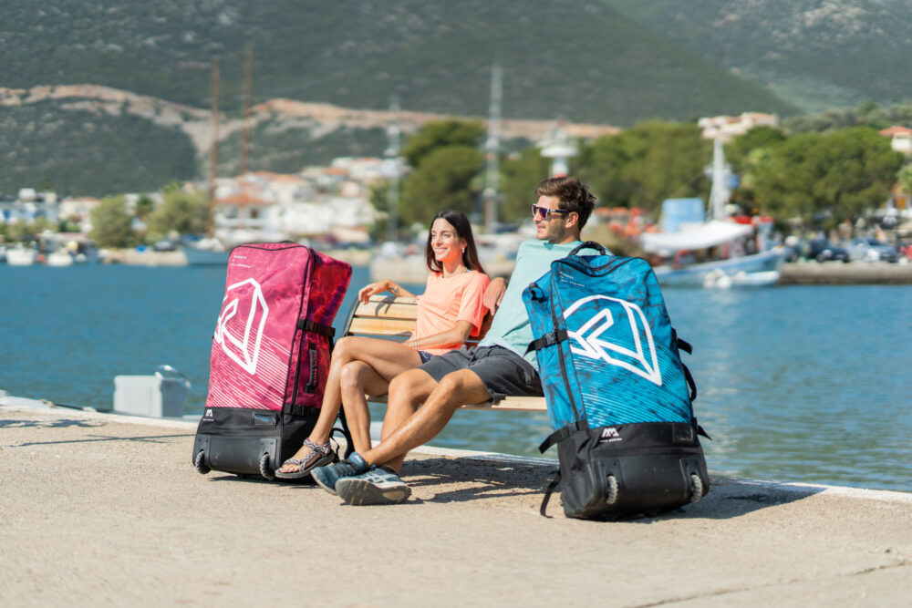 Bolsa de transporte con ruedas 90L para iSUP - RASPBERRY - Imagen 13