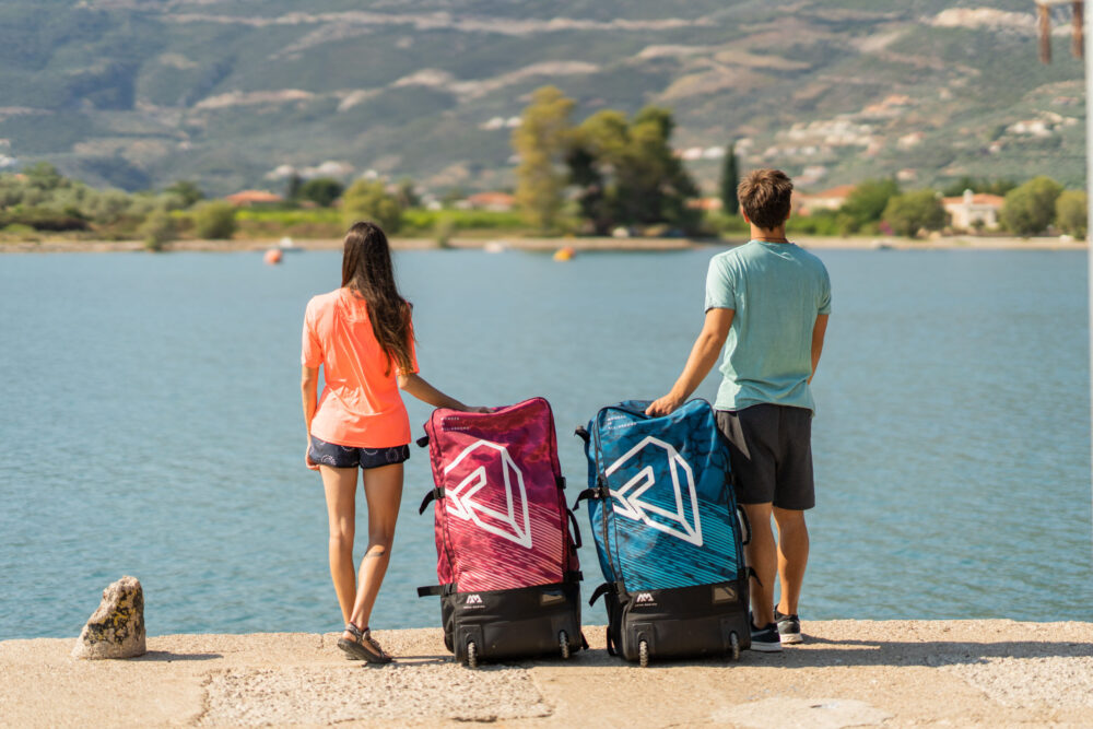Bolsa de transporte con ruedas 90L para iSUP - RASPBERRY - Imagen 14