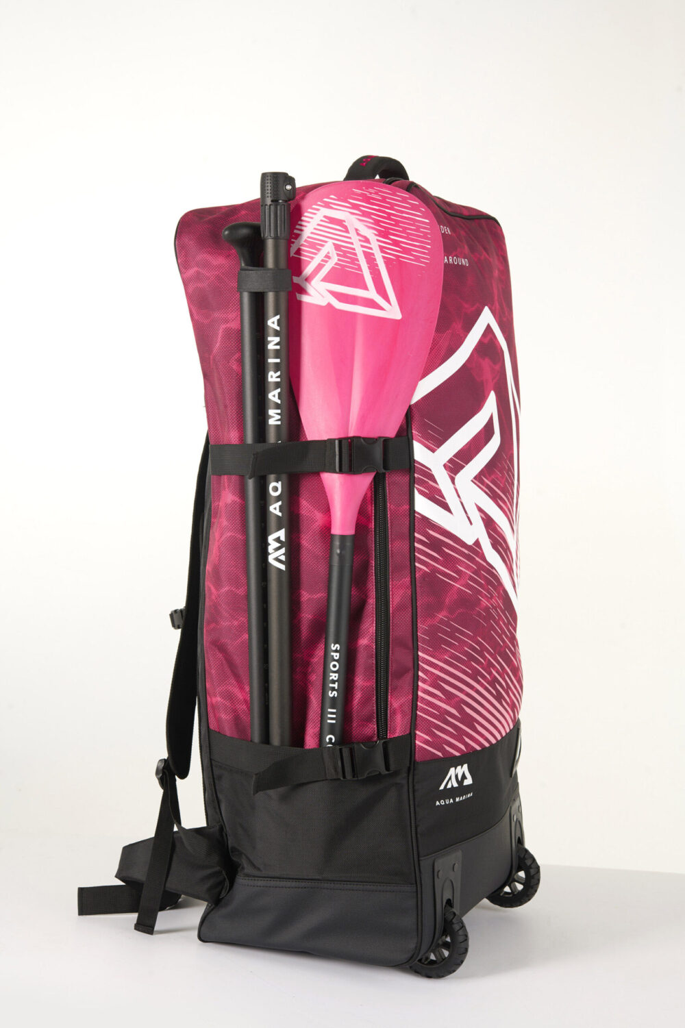 Bolsa de transporte con ruedas 90L para iSUP - RASPBERRY - Imagen 4