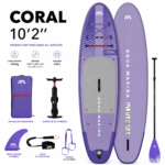 Aqua Marina Coral Purple 10’2” Paddle Surf Hinchable | Tabla SUP All-Around Ligera hasta 105 kg