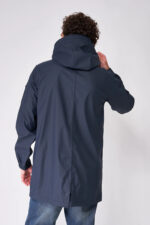 Chubasquero largo hombre con capucha extraíble 100% impermeable - Batela - Imagen 3