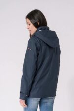 Chubasquero bajo cadera mujer con capucha extraíble 100% impermeable - Batela - Imagen 5