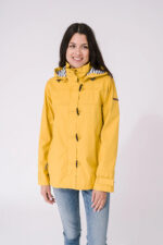 Chubasquero bajo cadera mujer con capucha extraíble 100% impermeable - Batela - Imagen 2