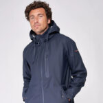 Chubasquero largo hombre con capucha extraíble 100% impermeable - Batela