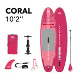 Paddle surf hinchable Aqua Marina · Coral Fucsia · 10’2″x 31″x 4,7″ · 75kg (max. 105kg)